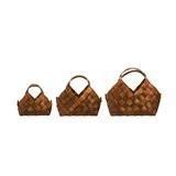 Woven Baskets with Handles - 3 sizes