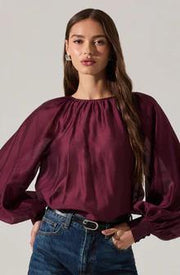 Reyen Top - Deep Wine