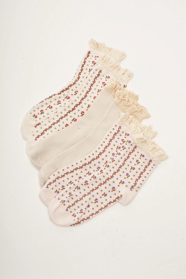 Ruffle Sock Pack in Tainted Love