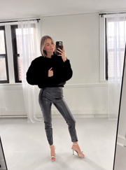 Cash Flow Fur Jacket - Black