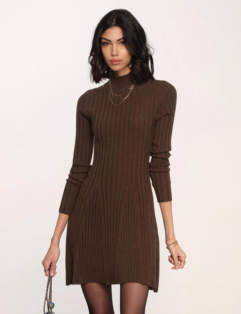 Adi Knit Mini Dress - Moss