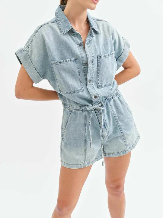 Surfside Denim Romper