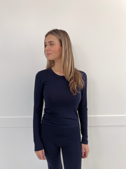 Dynamic Long Sleeve Top - Blue Saphire