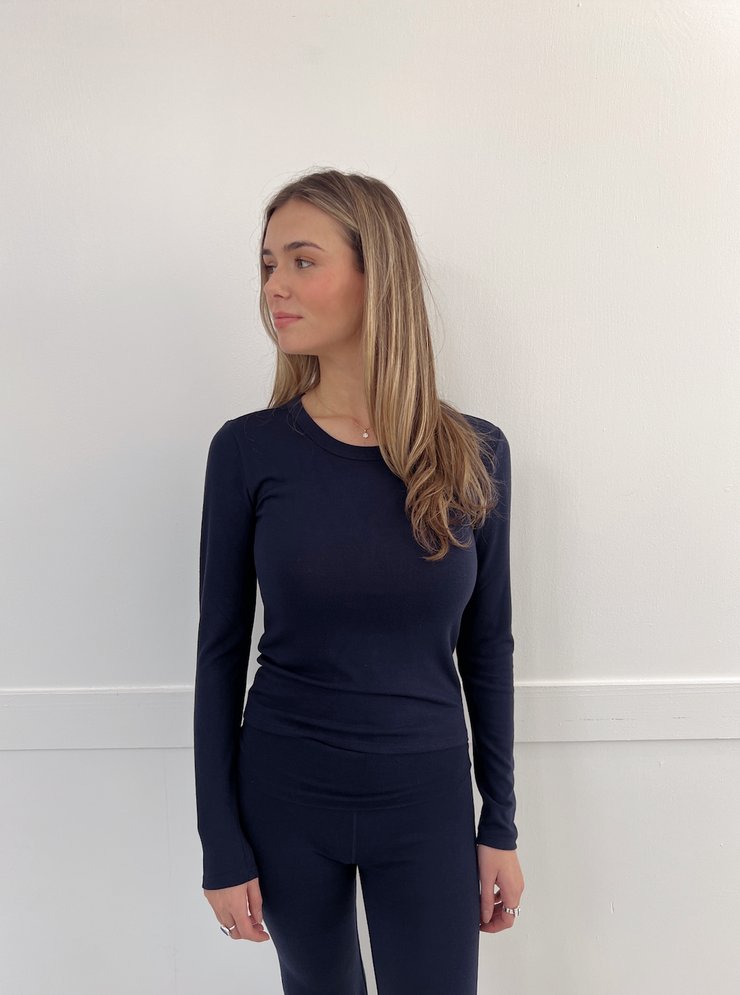 Dynamic Long Sleeve Top - Blue Saphire