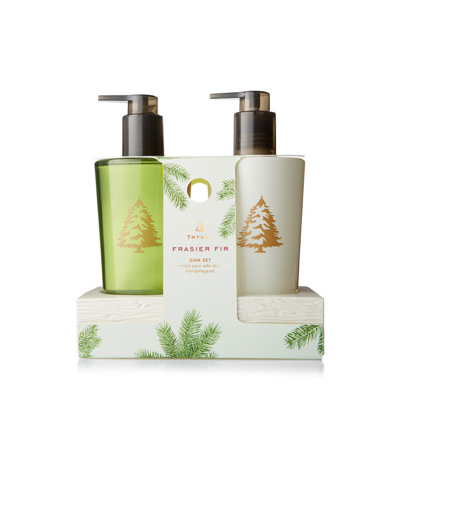 Frasier Fir Sink Set with Ceramic Caddy