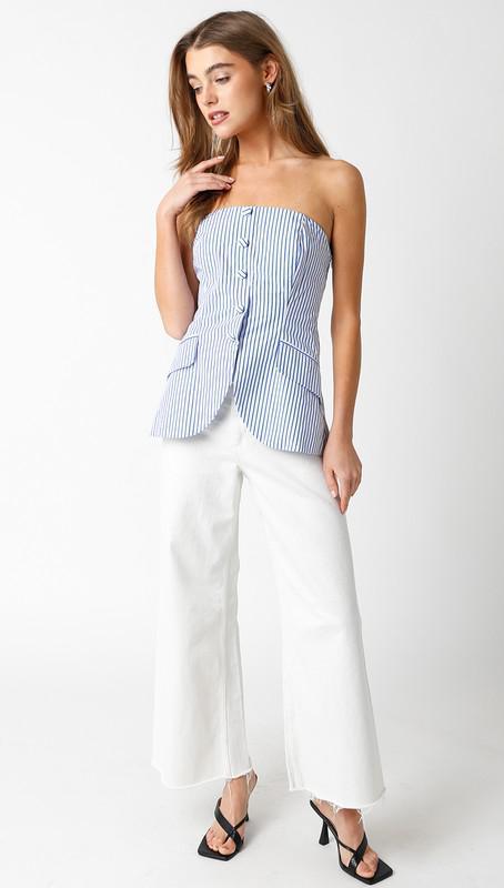 Nauti stripe strapless