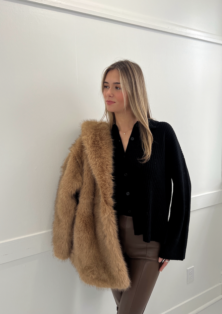 LOGAN FAUX FUR COAT