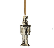 Ceramic Nutcracker Ornament - Gold