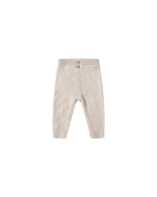 Rib Knit Leggings - Heathered Oatmeal