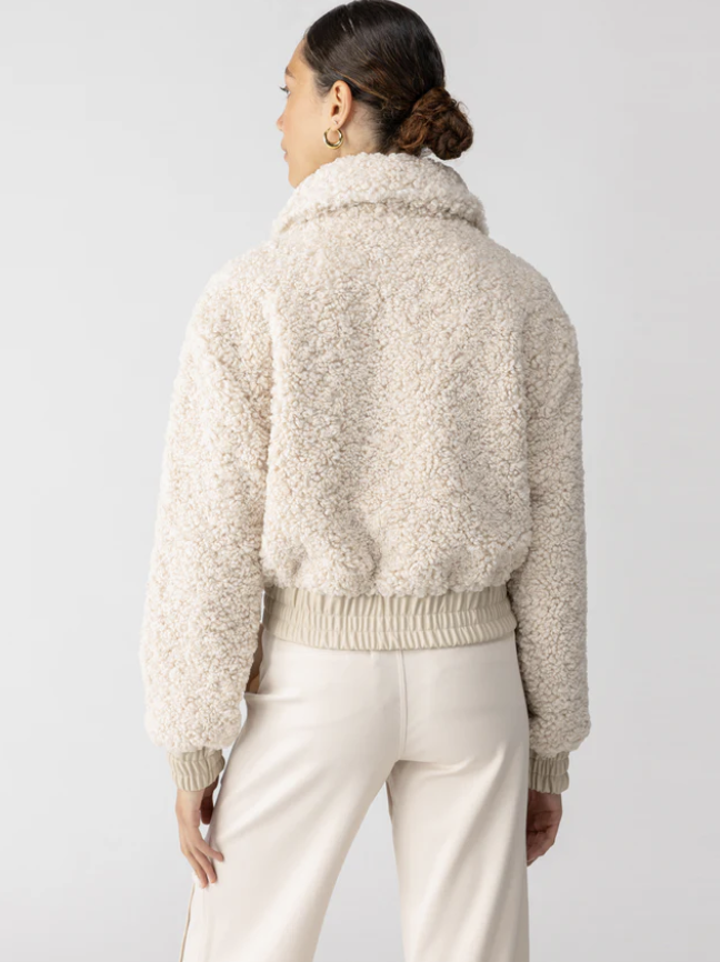 Libby Sherpa Jacket Toasted Almond