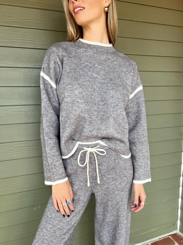 Cozy Combo Set Pant Grey