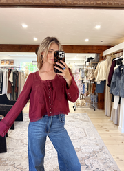 Evermore Long Sleeve Top - SYRAH