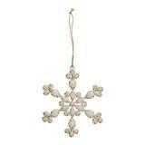 Handmade Acrylic Jewel & Metal Snowflake Ornament