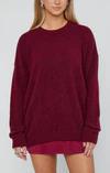 Feel Good Sweater - Maroon Knit