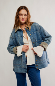 SWEET TALK DENIM BARN COAT