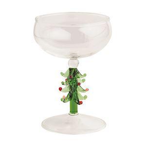 Green Tree Coupe Glass