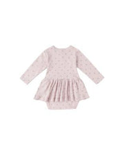 Pointelle Skirted Bodysuit - Lilac Ditsy