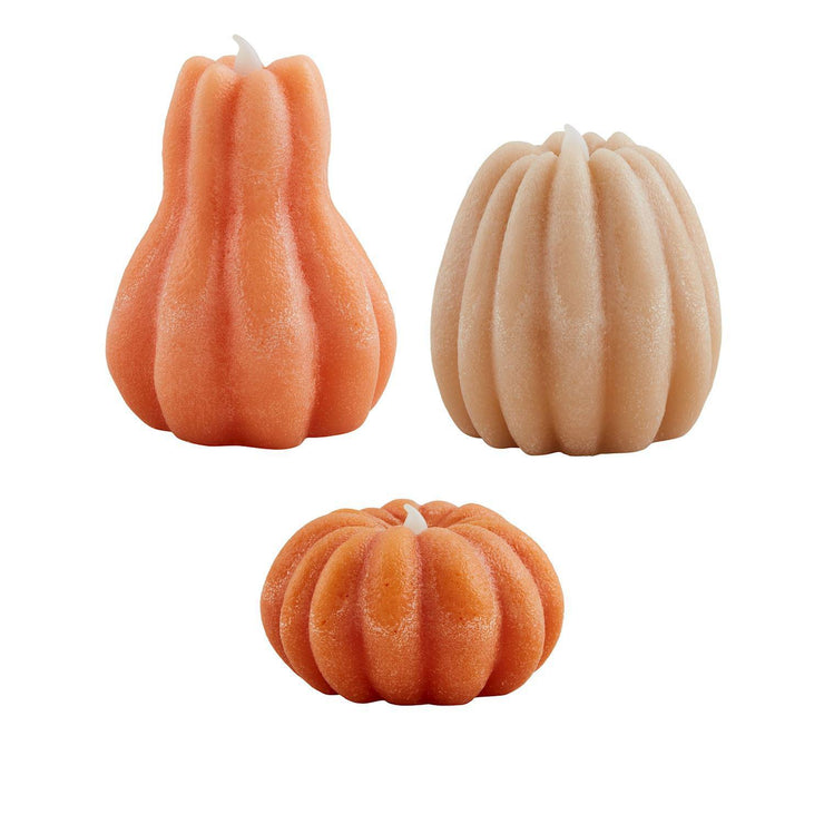 Flameless Pumpkin Candles