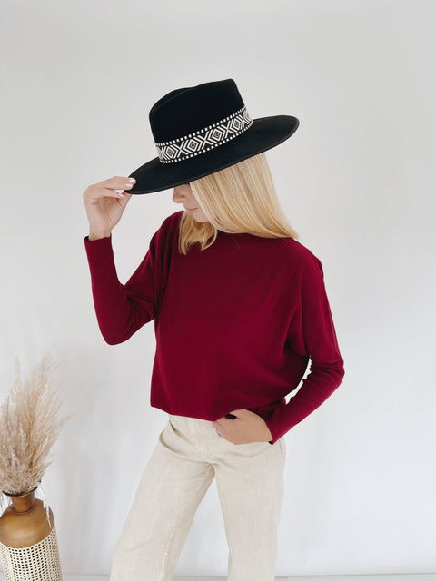 Boatneck Dolman Sweater Tunic