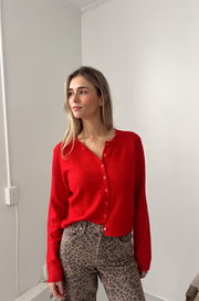 Medina Cardigan - Red