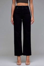 Tracey High Rise Straight Black