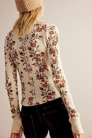 Pretty Little Thermal - Sand Floral