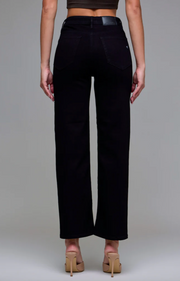 Tracey High Rise Straight Black