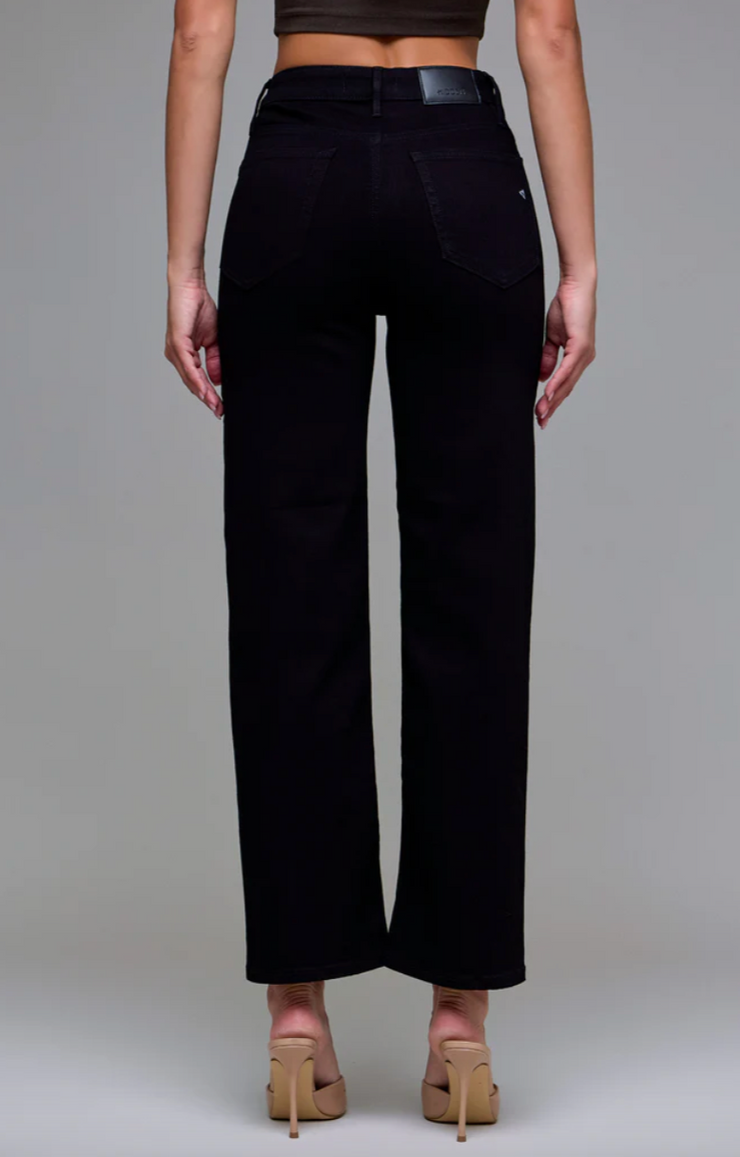 Tracey High Rise Straight Black