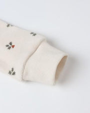 Holly Berry Hidden Snap Footie