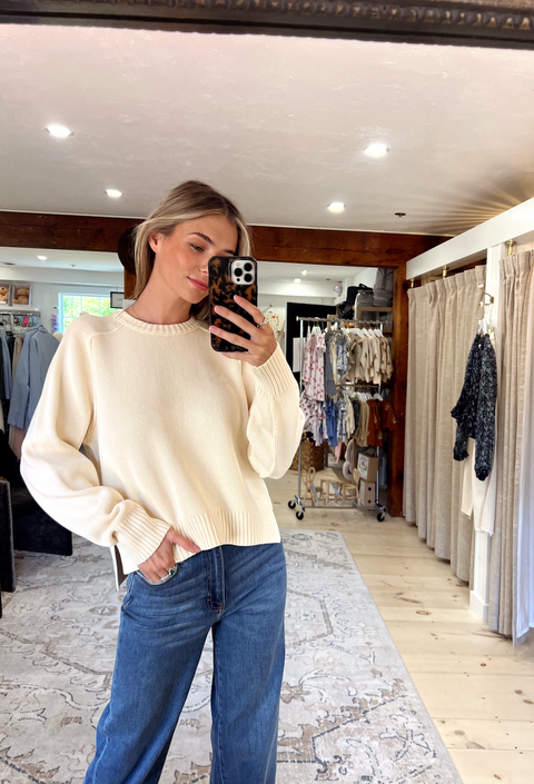Spring Street Pullover - Banana Cream