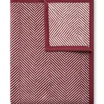 Harborview Herringbone Maroon Blanket