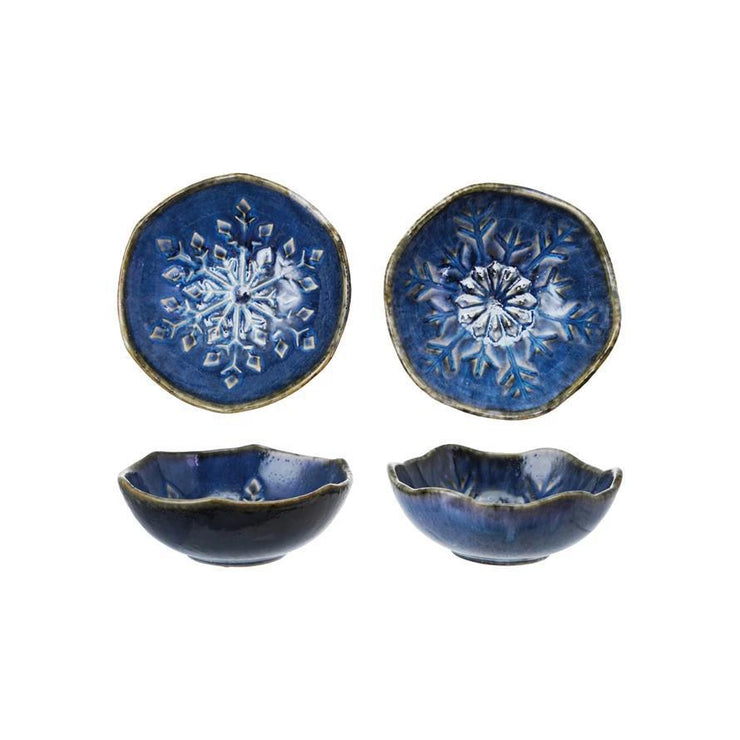 Mini Snowflake Blue Bowl - 2 styles