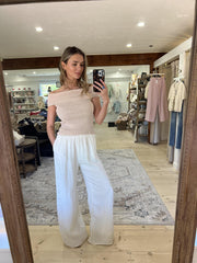 Floating on Linen Bottoms - Off White