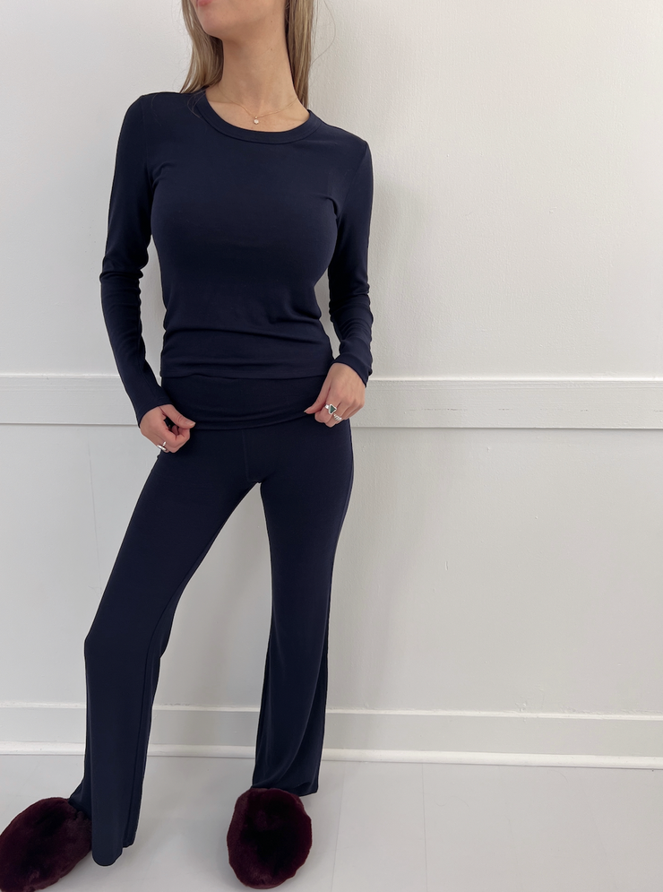 Dynamic Long Sleeve Top - Blue Saphire