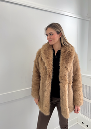 LOGAN FAUX FUR COAT