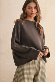 Always A Breeze Sweater - Brown