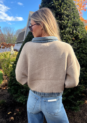 Glow Up Sweater Denim Jacket