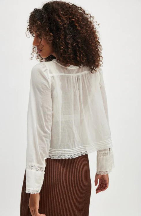 Evermore Long Sleeve Top - Ivory