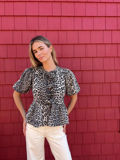 Spotted in the City Tie Bow Top
