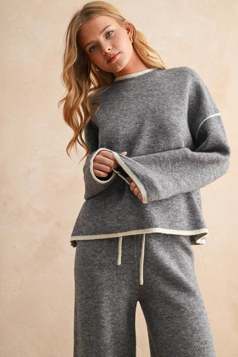 Cozy Combo Set Sweater Grey