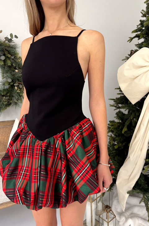 TINSEL KISS PLAID MINI