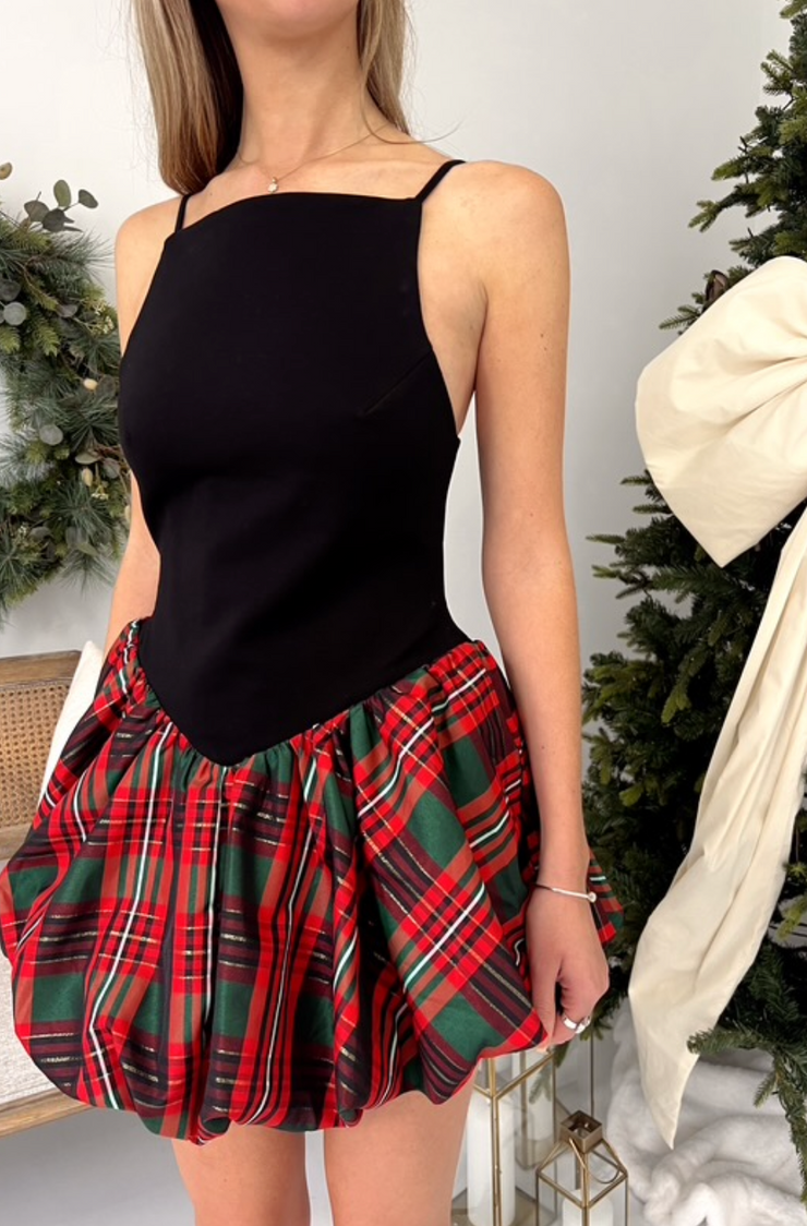 TINSEL KISS PLAID MINI