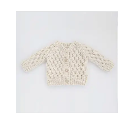 Waffle Cardigan Sweater Natural Baby & Toddler