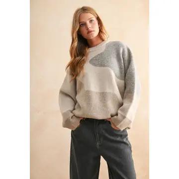 Call Back Sweater - Grey/Stone