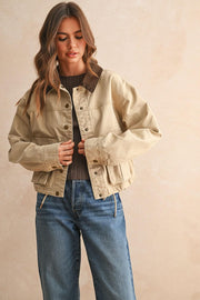 Working Girl Utility Jacket - Beige