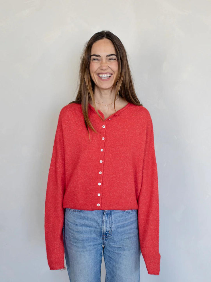 The Beach Button Up - Red