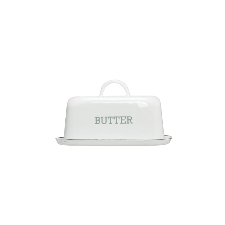 Butter Enameled Butter Dish