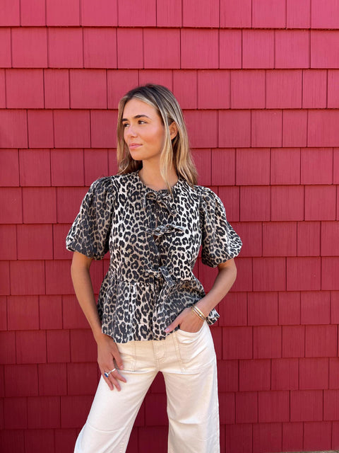 Spotted in the City Tie Bow Top