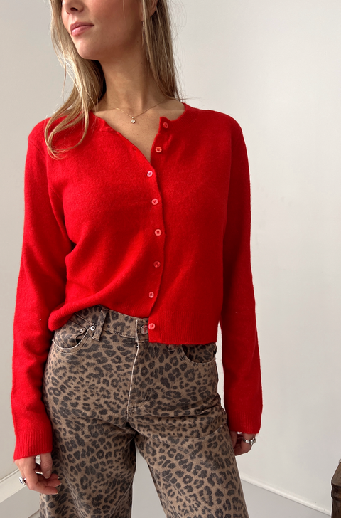 Medina Cardigan - Red