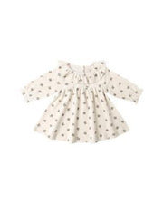 Holly Berry Velour Baby Dress